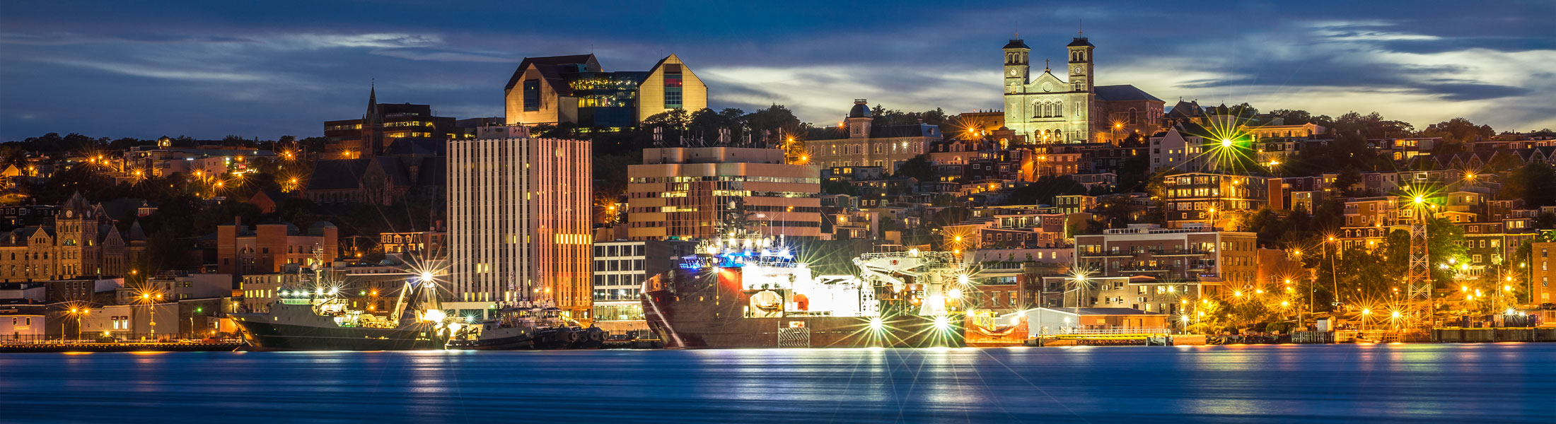 view of newfoundland at night